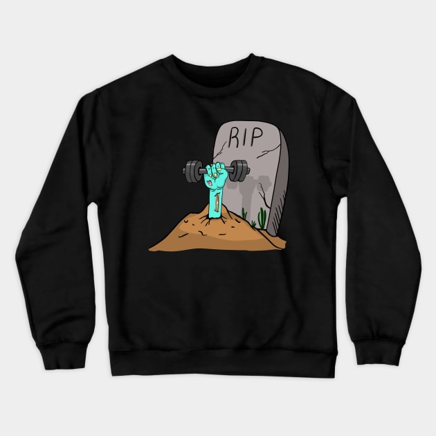 Lift Hard or Die Trying Crewneck Sweatshirt by SusanaDesigns